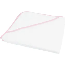 Kariban Kinder Baby Badehandtuch Baby-Badetuch K124 white/pink one size