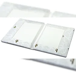 Rössler Papier 22343801 Kartenmappe Bütten - weiß, Packung mit 10 Karten und 10 Briefhüllen, A6/C6