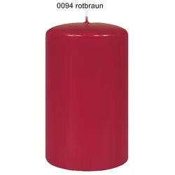 Kopschitz Kerzen Kerzen Stumpenkerzen Rotbraun, 180 x 60 mm, 12 Stück