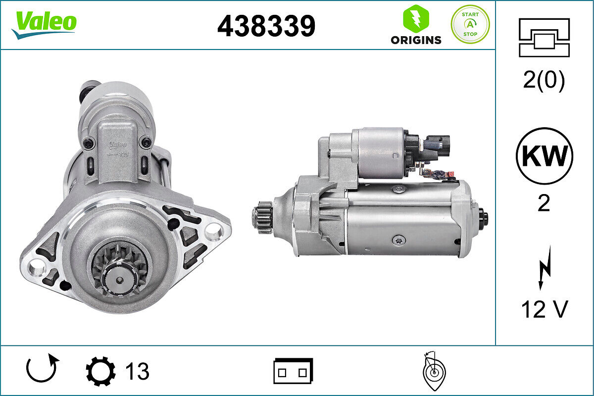 Valeo Starter New Stop&start Original Part 438339 Für Vw Cupra (Svw) Audi (Faw)