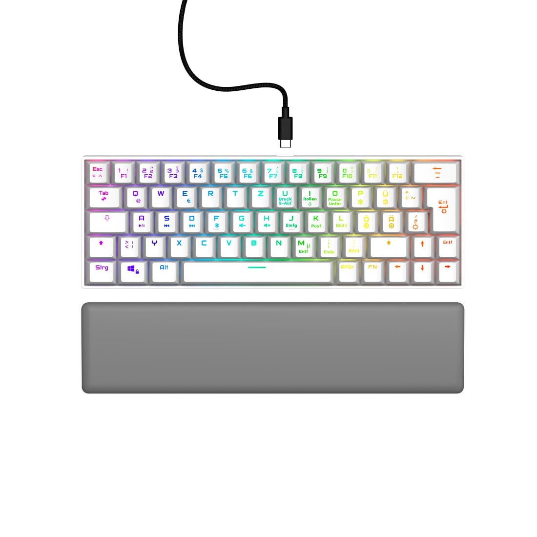 uRage Gaming-Keyboard Exodus 760 Mechanical Mini, Rote Switches, WS, QWERTZ DE 00217829