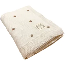 Kaiser Babydecke Knots 80x100 cm Organic Cotton, beige