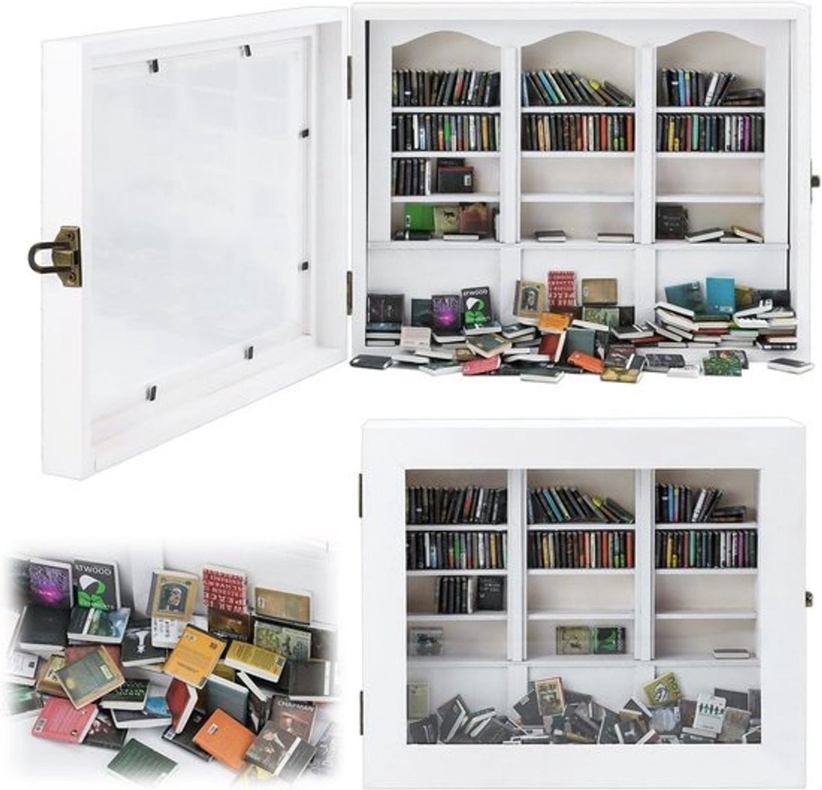 Creatieve Miniatuur Boekenplank Decoratie voor Volwassenen