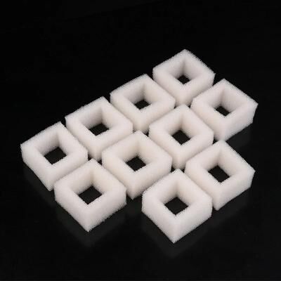 Uplift Picks Foam Filter Set For Cat Water Fountain Pumps Square Dispenser Replacement Accessories Fresh Drinking Water 10 Pcs