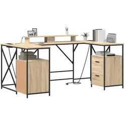 vidaXL, Schreibtisch, Qusenum (182 x 101 x 87.50 cm)