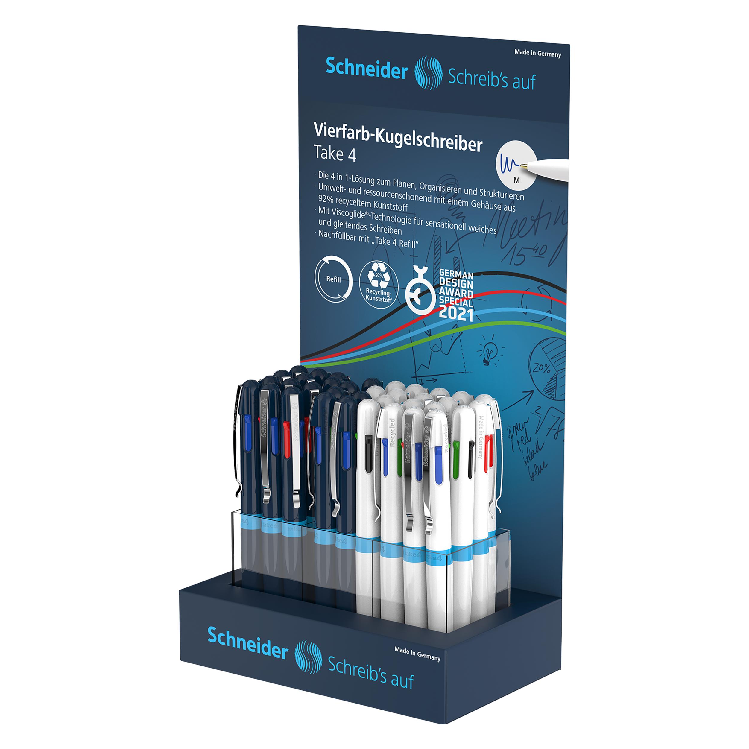 Schneider Display Kugelschreiber Take 4 (36x) (305461)