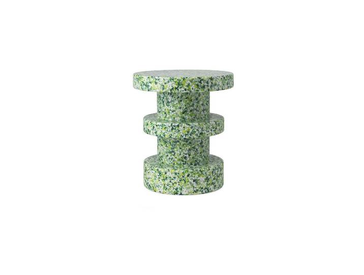 Tabouret-table d'appoint vert Bit