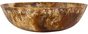 BIDK Home "Matte Tortoise Resin Bowl Dia 19.5"""