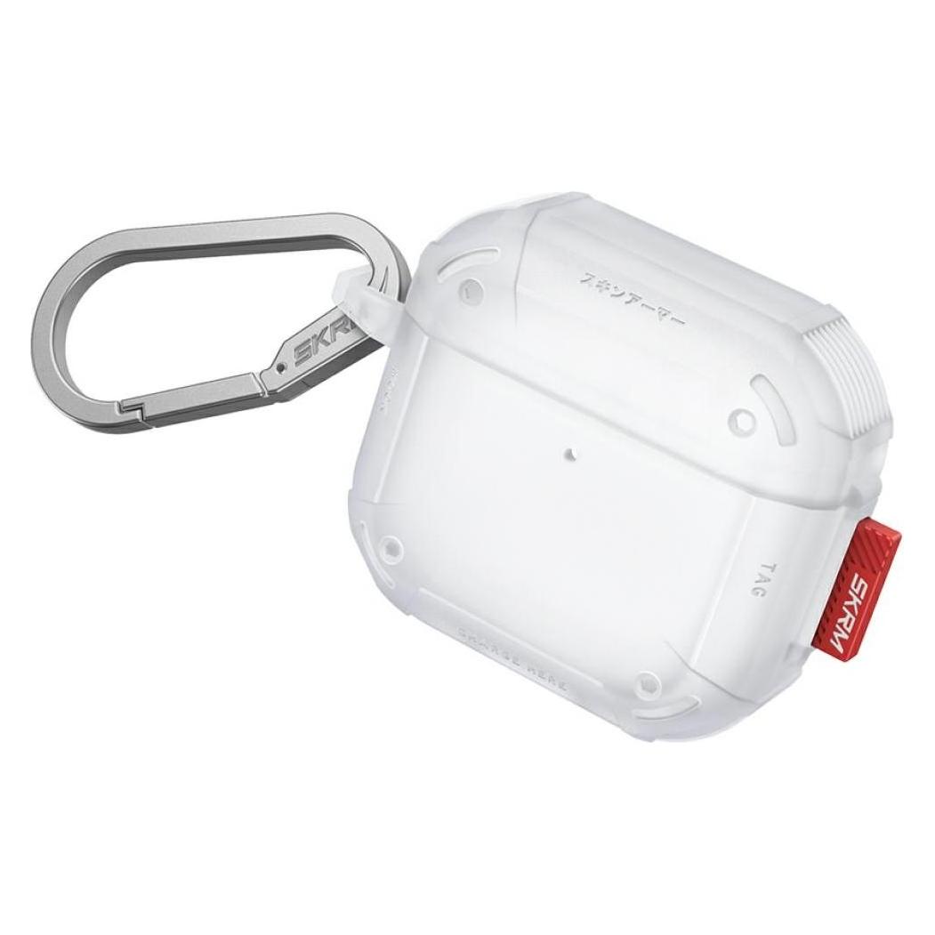 Skinarma Case Mecha CE for AirPods 4 frost (Kopfhörer Hülle) (SK-AP4MECCE-FRT)