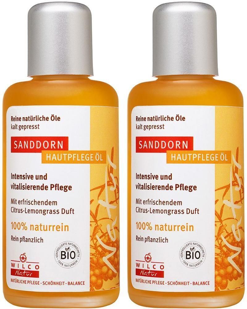 WILCO Sanddorn BIO Hautpflege Öl x2 2x100 ml