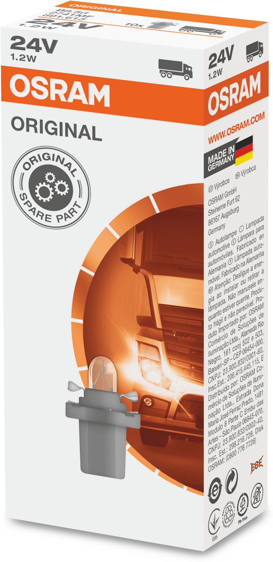 Osram Glühlampe, Zusatzbremsleuchte 2741mf
