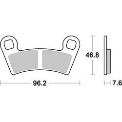 SBS Bremsbelag 898RSI Offroad Racing Sinter