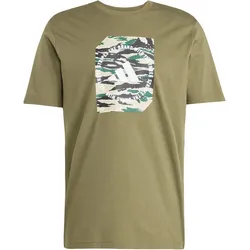 adidas Camo Shape Graphic T-Shirt Herren JM0388 - olive strata M/T
