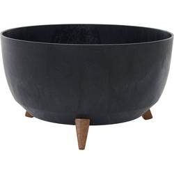 Siena Garden OSLO STONE LA882-71 Pflanzgefäß Polypropylen Beton-Optik, Schwarz
