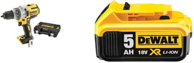 Set DeWalt Bohrschrauber (BL) 18 V / Basisv. - DCD991NT-XJ + Ersatz-Akku DCB184-XJ