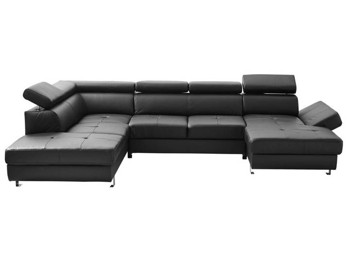 Stylife Wohnlandschaft TORINO, schwarz, Leder