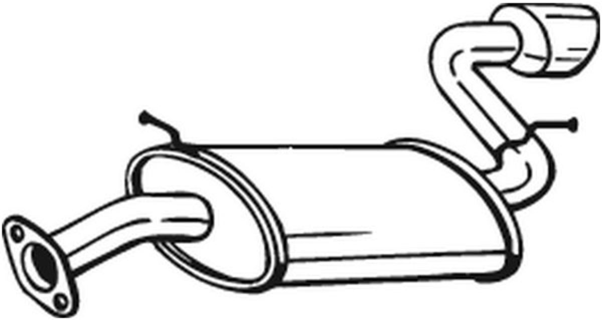 Bosal Silenziatore posteriore 128-005