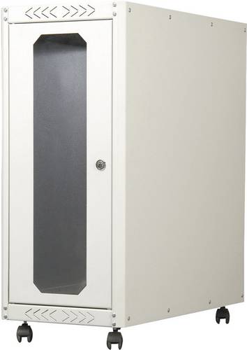 Digitus DN-CC 9001 mit Glastür PC-Schrank (B x H x T) 300 x 650 x 600mm Lichtgrau (RAL 7035)