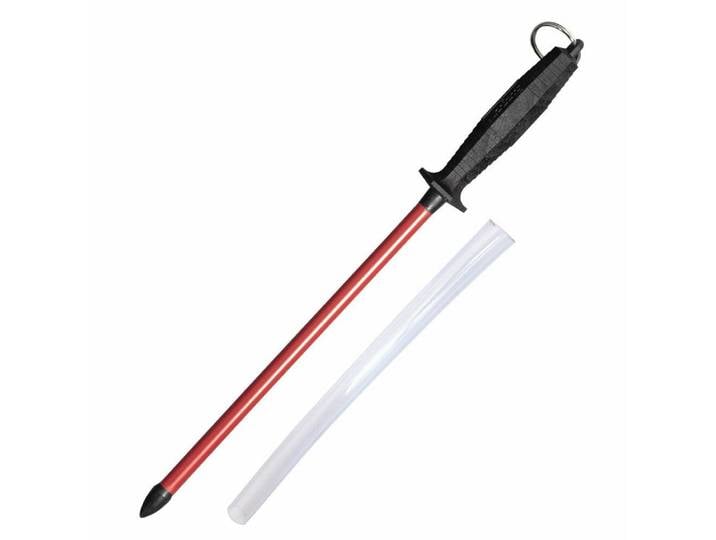 WESTMARK Wetzstab Länge: 50,6 cm, Sinterrubin/Kunststoff, Wetzstab + Stabschutz, Kantenbeständigkeit
