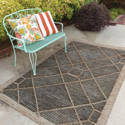 NAVATEXTURA Vista Box and Stripe Geometric Hand-tufted Rug
