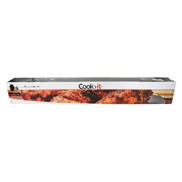 Cook>it Cook&gtit Drehspiess für 3- und 4-Flammen-Gasgrill mit 10×10 mm Spiess aus Edelstahl (COO-90172)