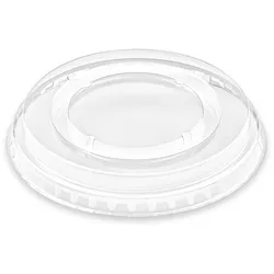 VEPATIM 400x Deckel ohne Öffnung flach PET für Eis- Früchtebecher Smoothies O95mm