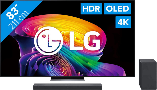 LG OLED C6 83 inch TV (2026) met LG DSC9S