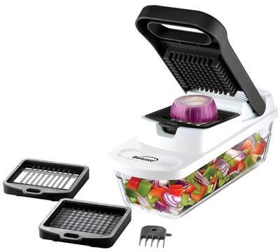 Brentwood Food Chopper & Vegetable Dicer w/ 6.3 Cup Storage Container
