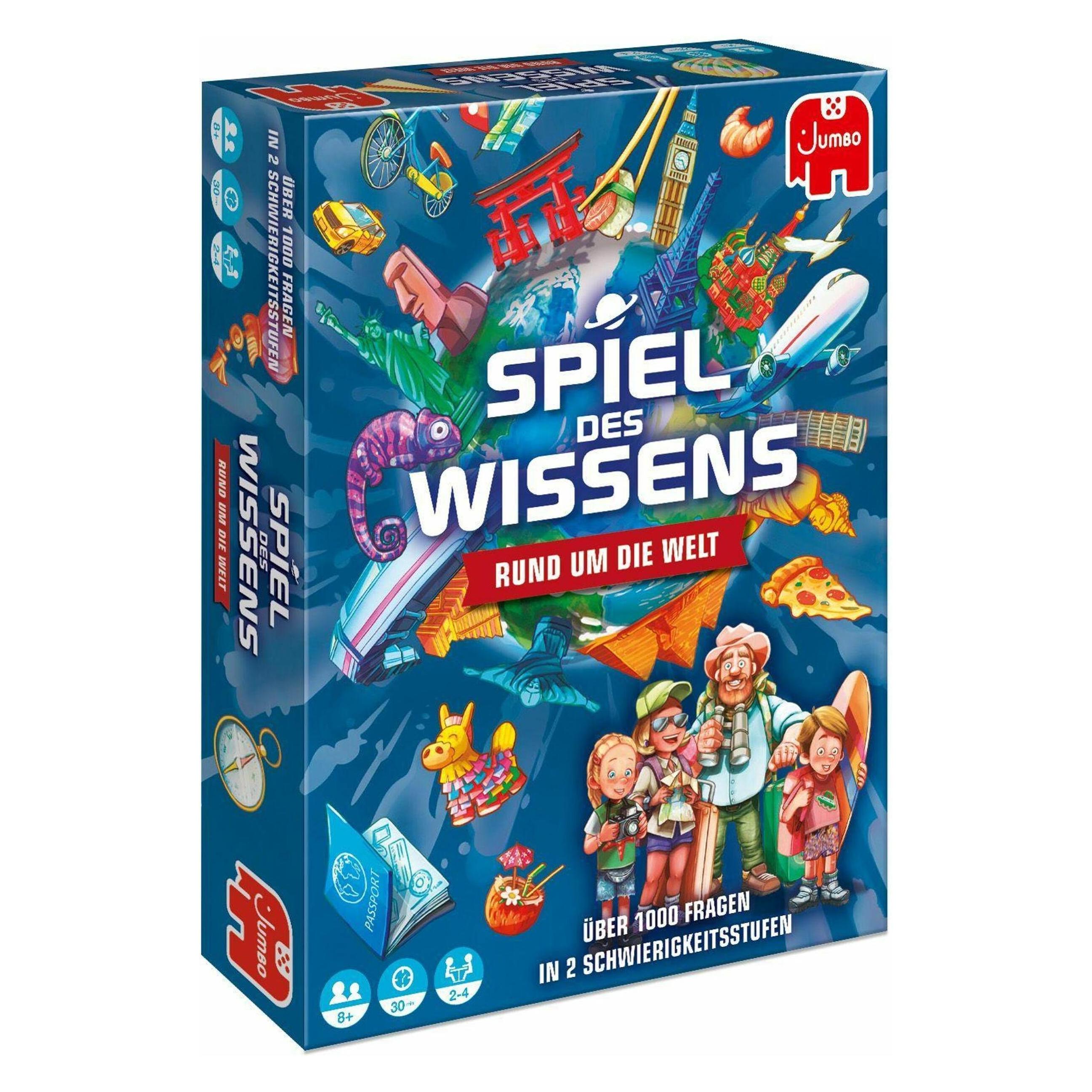 Jumbo Spiel des Wissens - Rund um die Welt (Deutsch, 2 - 4 Spieler) (19952)