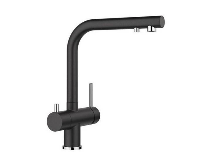 Blanco Küchenarmatur, Anthrazit, Chrom, Metall, 16x30x25.3 cm, Antikalk-Strahlregler, Keramikkartusche, schwenkbarer Auslauf 360°, Trinkwassersystem, Küchen, Küchenausstattung, Küchenarmaturen
