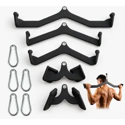 Relaxdays Latzugstange 5er Set Schwarz