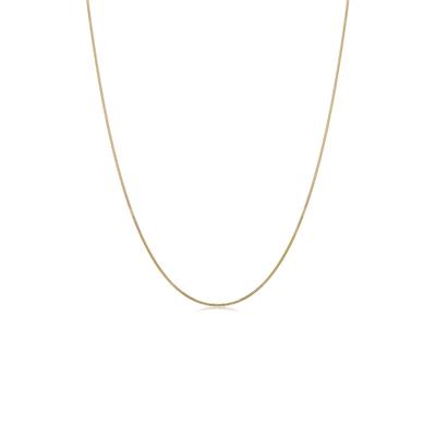 Kette ohne Anhänger ELLI PREMIUM "Halskette Basic-Kette 585 Gelbgold" Gr. 45, gold, Halsketten, Damen, Gelbgold 585