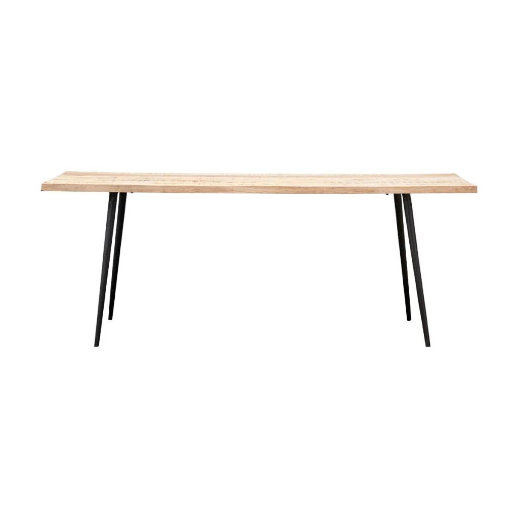 House Doctor Club eettafel van hout en ijzer