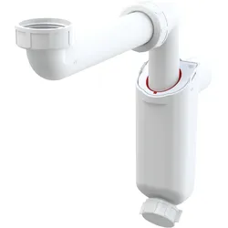 Alcadrain Raumsparsiphon für für das Waschbecken DN 32 mit 5/4" Überwurfmutter