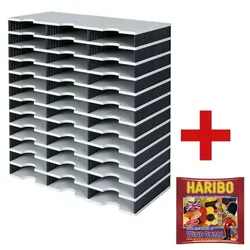 Styro Sortierstation »Styrodoc« 268-0312 inkl. Fruchtgummi »Wine Gums« schwarz