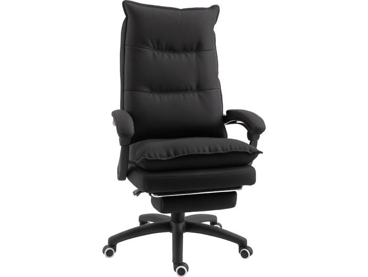 Vinsetto Bürostuhl mit Massagefunktion, Ergonomischer Schreibtischstuhl, Schwarz