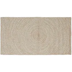 vidaXL Bereichsteppiche Natürlich und Weiß 100 x 200 cm Jute