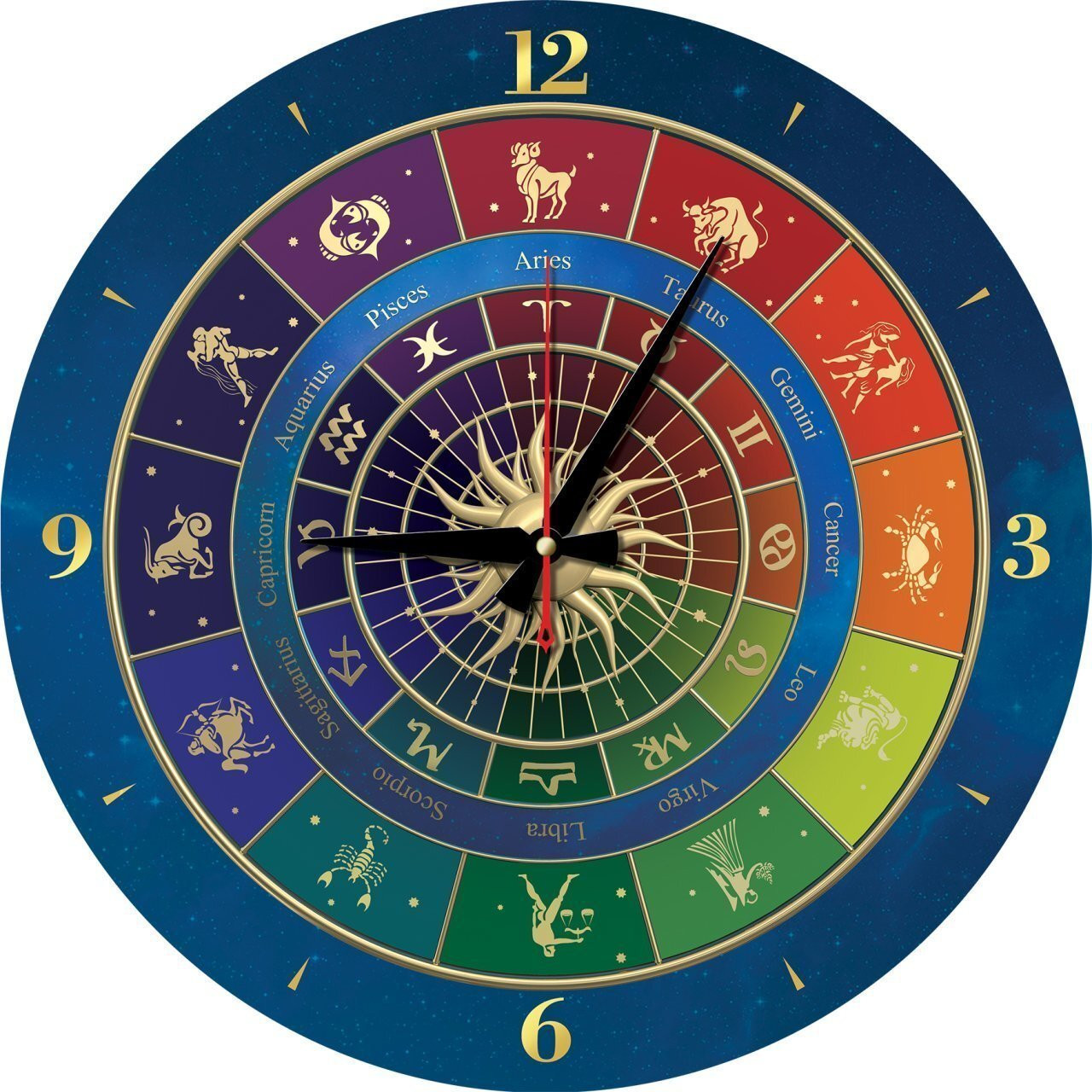ART PUZZLE Puzzelklok Zodiac met 570 stukjes en inclusief frame