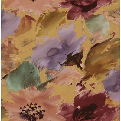 Seabrook Designs Allentown Painterly Floral Unpasted Wallpaper