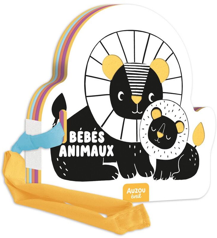 Mon premier livre poussette en Noir et Blanc Bébés animaux - Auzou