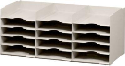 PAPERFLOW Sortierstation, DIN A4+, Polystyrol, grau