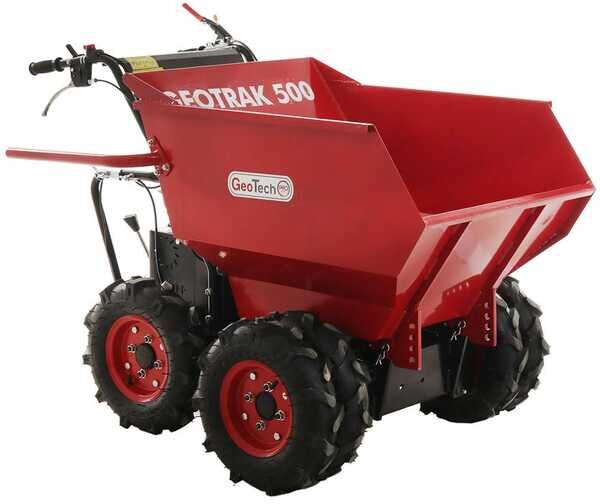 Brouette à moteur GeoTech Pro  GEOTRAK 500 - benne dumper 500 kg - 6 roues motrices