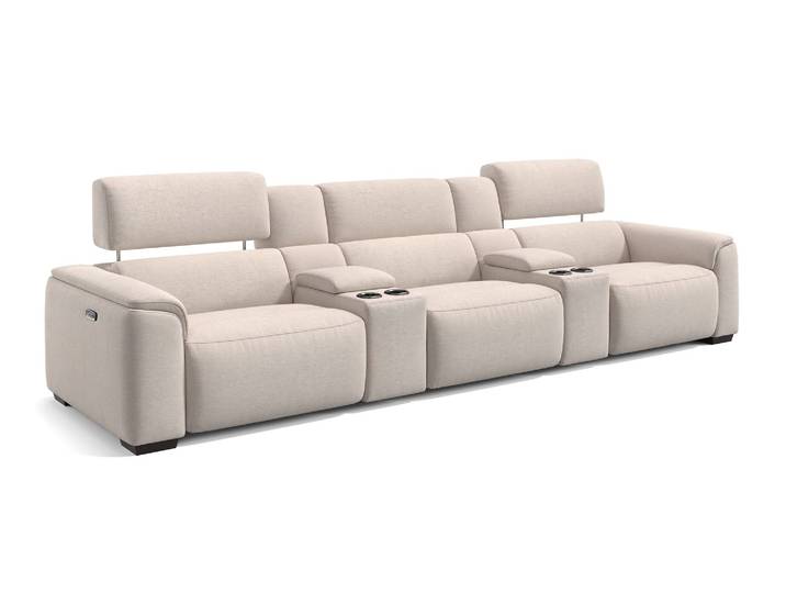 Stoff Kinocouch CALVERA 3er Garnitur Relaxsofa Funktionssofa Sofa