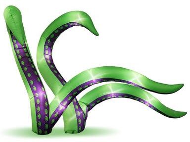 NO 2 Pack 6.9FT Halloween Inflatable Octopus Tentacles Outdoor Decorations