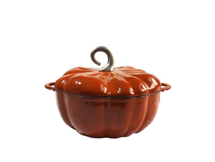 Four hollandais citrouille en fonte émaillée 3,5 Qt