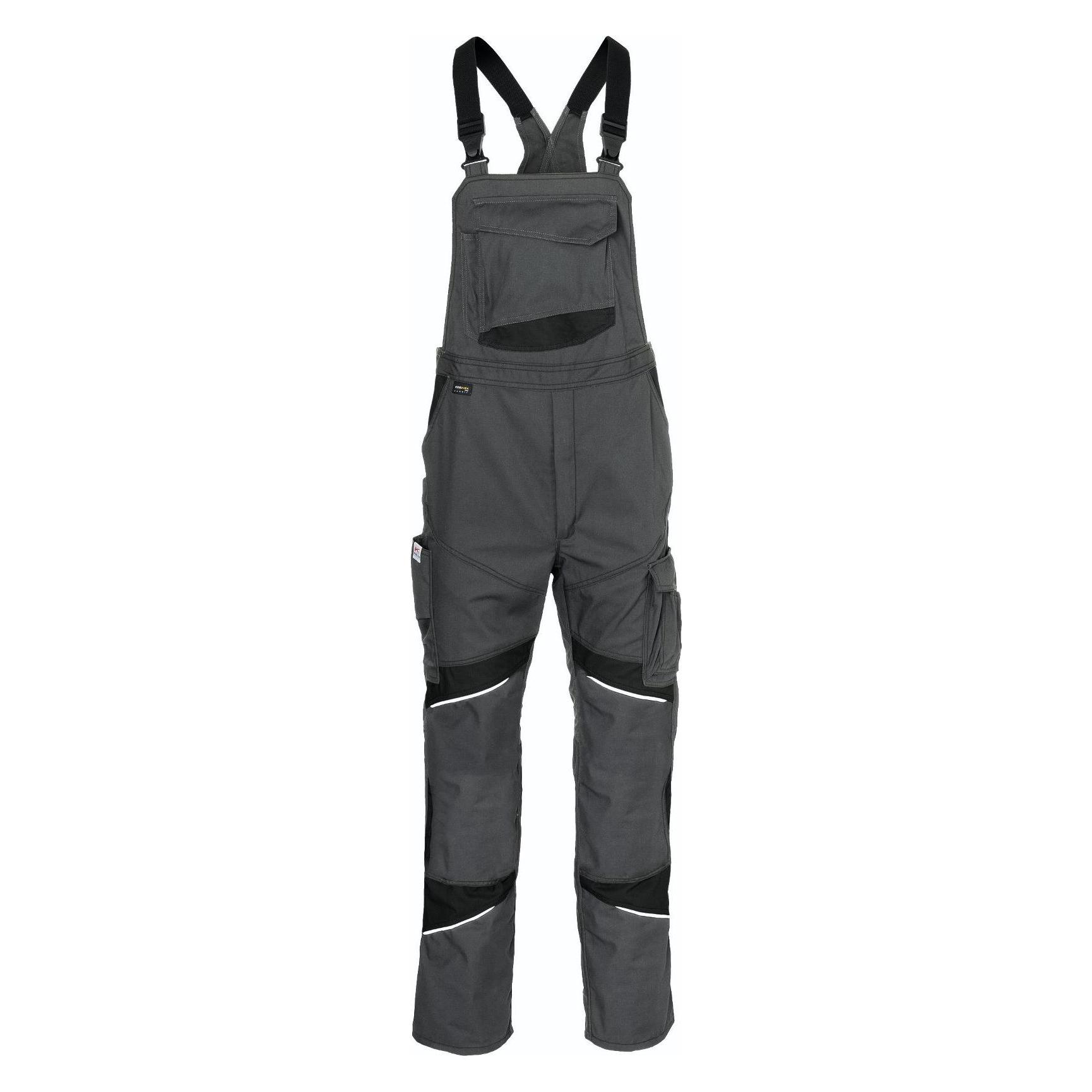 Kübler ACTIVIQ cotton+ Latzhose anthrazit/schwarz 25 (25) (210141)