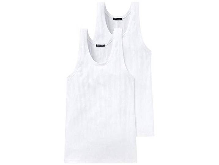 Schiesser Herren 2 PACK Unterhemd ohne Arm - Authentic