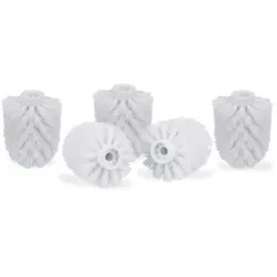 Relaxdays 80 x WC Bürstenkopf weiß 9,5mm Ø 8cm Weiß