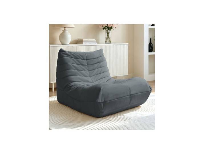 Pouf ergonomique en daim MMC-SHENHUI avec soutien corporel en 5 points et design multifonctionnel