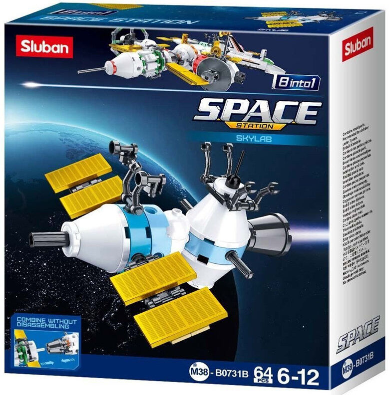 Space Station : Satellite B 8 en 1 Skylab 64 pcs - Sluban